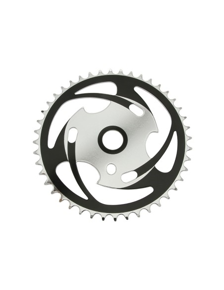 Steel Chainring Js77 1/2 X 1/8 44t Chrome/Black.